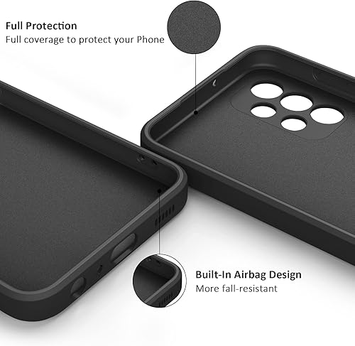 Miniatura 3 de Vancle Funda de silicona para Samsung Galaxy A13 4G, a prueba de golpes, con forro de microfibra para Samsung Galaxy A13 4G, color negro