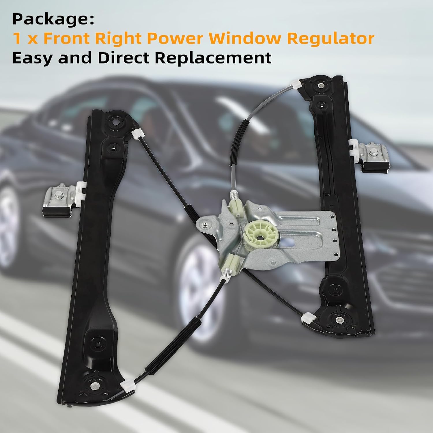 Front Right Passenger Side Power Window Regulator for Chevy Cruze 2011 2012 2013 2014 2015 2016 Replacement 749-975 749975 95226750 95265276 95382562