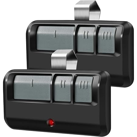 Garage Door Opener Remote Universal,for LiftMaster Chamberlain Craftsman,Openers with Purple Yellow Green Orange Red Learn Button,893MAX G953EV-P2,Visor Clip,2 Pack