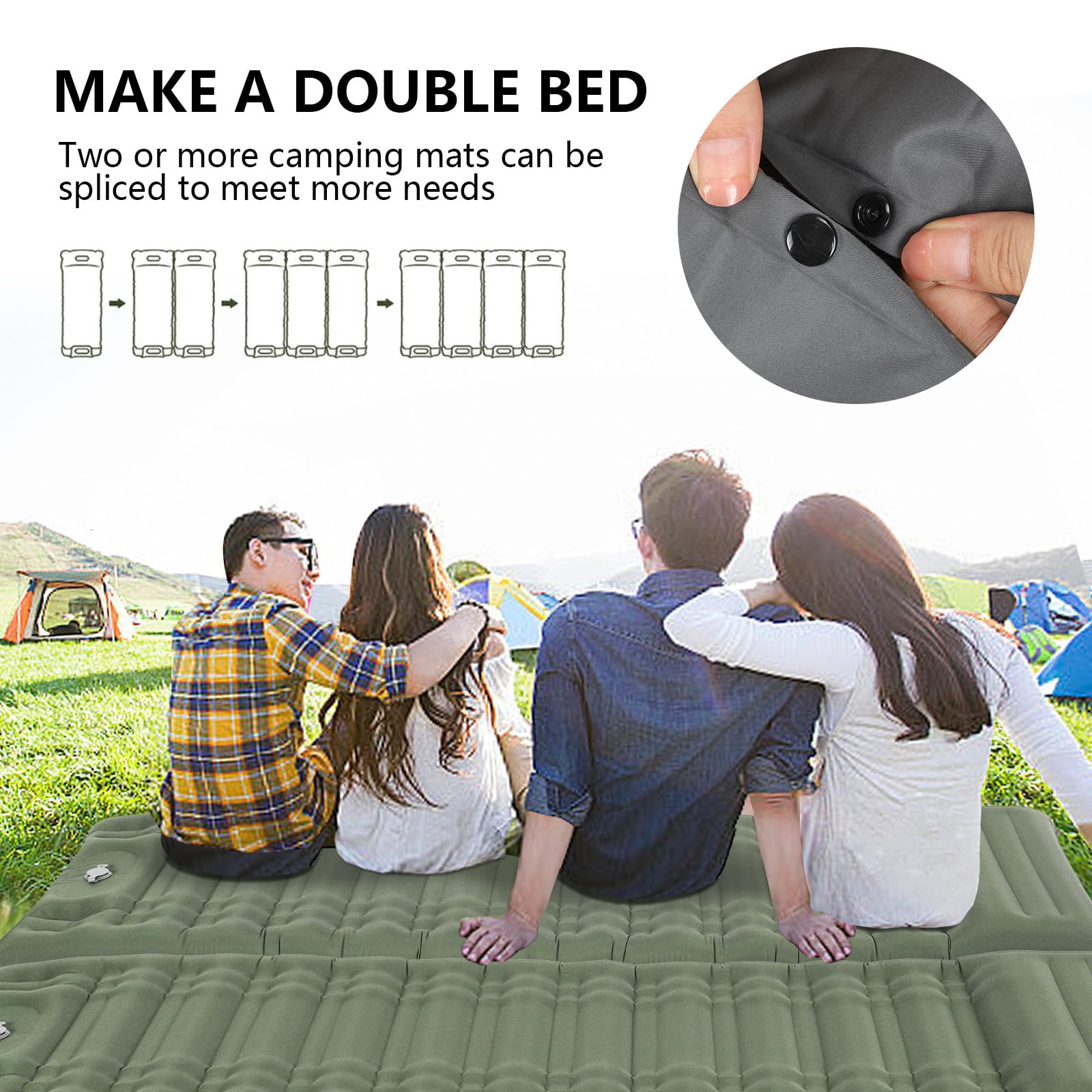 Materassino Autogonfiante Da Campeggio 14cm - Ultra Comfort Per Outdoor E Spiaggia - Foto 7