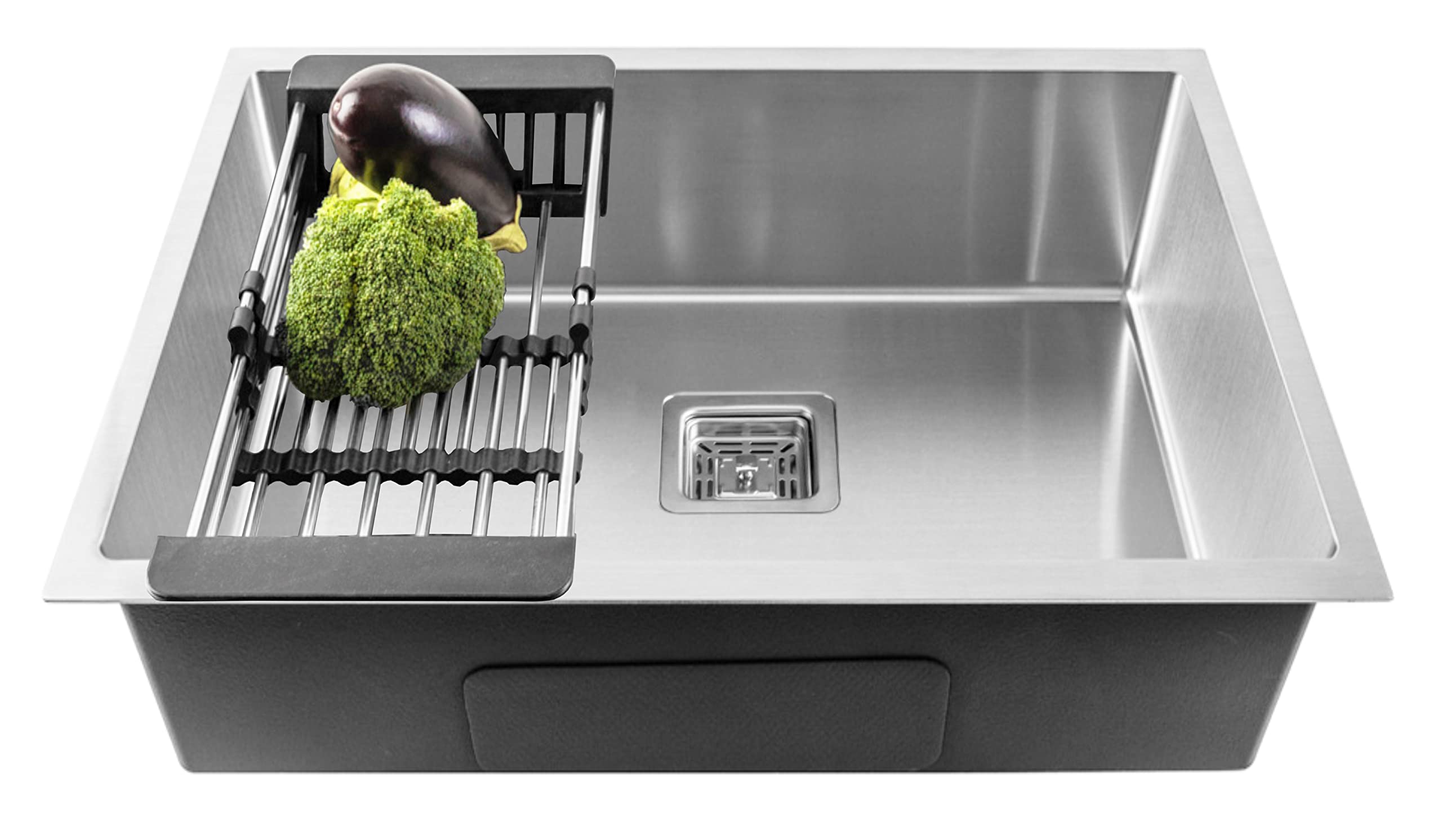 Fossa 30"x18"x10" inch Single Bowl Premium Stainless Steel Handmade Kitchen Sink (Matte Finish) Silver (B0CHFWJT5V) Amazon Price History, Amazon Price Tracker