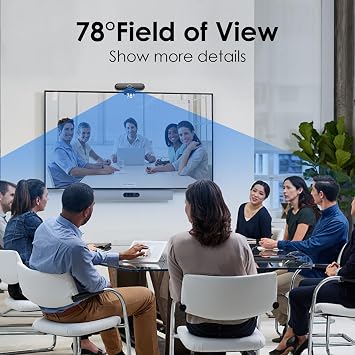 W4DS HD Webcam for PC, 1080P 60fps Webcam with Microphone, HD Light Correction, Privacy Cover and Tripod, 78°Wide Angle, Plug &Play for Video Calling and Streaming, Zoom/Skype/Teams/Mac