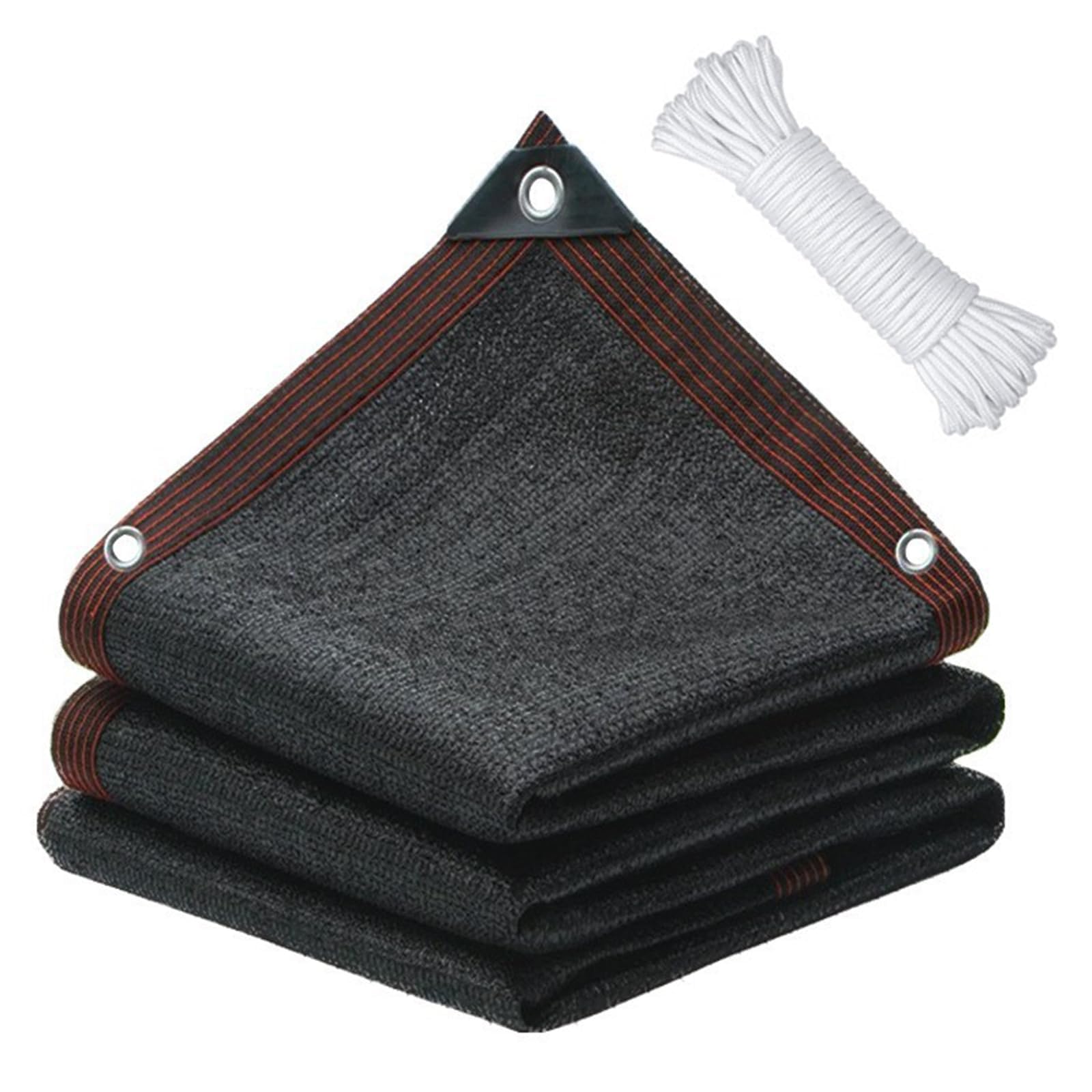 Red de Sombra, 2x3m Malla Sombra Exterior con Ojales, Anti-UV Malla Sombreadora Jardin, Lona Sombra Exterior, Transpirable y Protector Solar, Malla Ocultacion Toldo para Jardines Invernaderos Patios — view 9