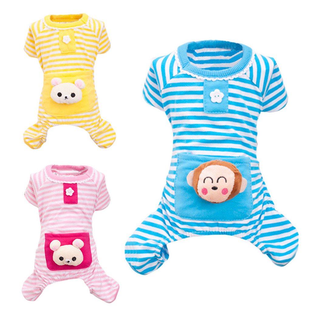 See full amazon price history chart for UJEAVETTE® Pet Dog Cat Puppy Soft Striped Pajamas Jumpsuit Coat Clothes Apparel Pink M UJEAVETTE® Pet Dog Cat Puppy Soft Striped Pajamas Jumpsuit Coat Clothes Apparel Pink M (B0CJVBWDT7) Amazon Price History, Amazon Price Tracker