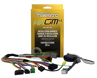 Idatalink Maestro HRN-HRR-GM4 Compatible w/GM Trucks 2016-19 Radio Replacement T-Harness - Headunit Adapter Ready Retain Steering Wheel Controls & More ADS-MRR or ADS-MRR2 Module Required