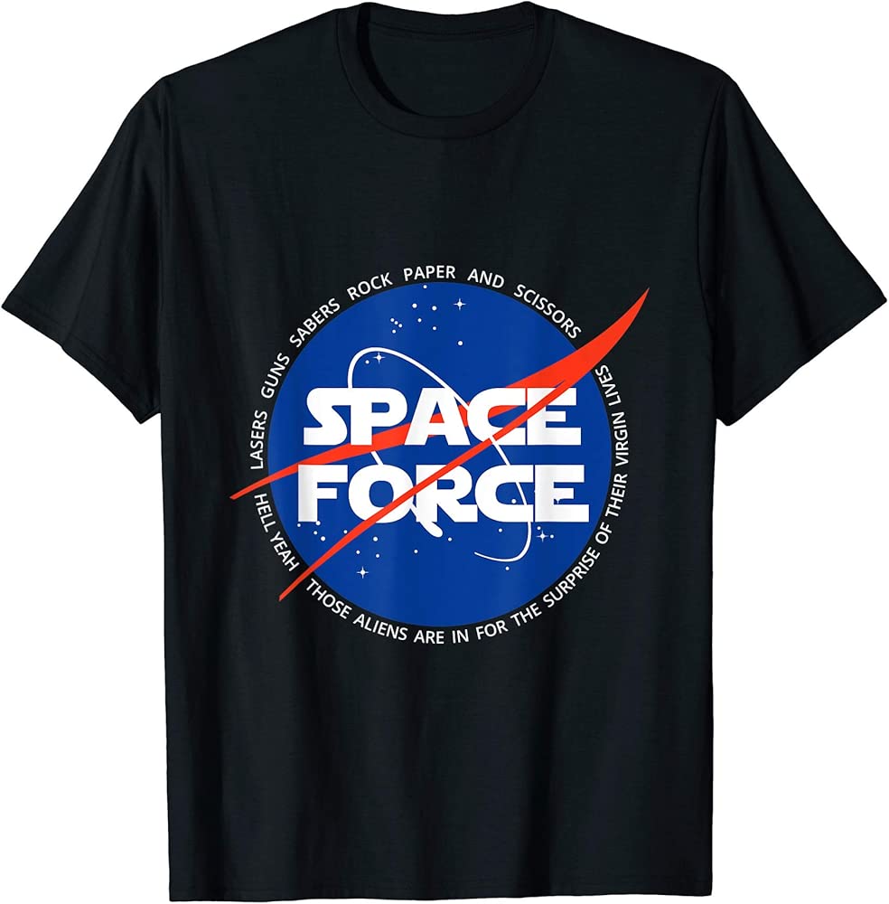 SpaceForce Lasers Guns Sabers Rock Paper Scissors TShirt Tshirt Store