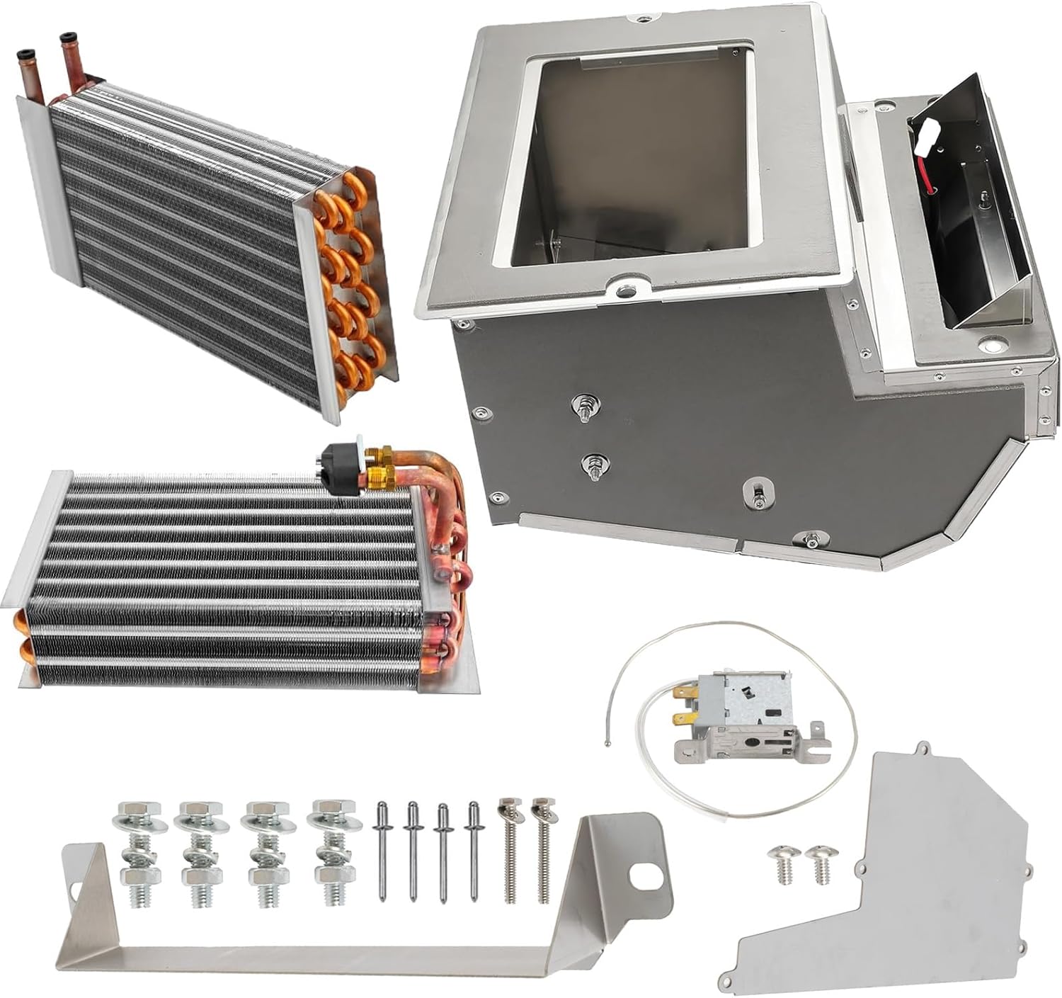 F31-1036-1 AC Heater Box Assembly Stainless HVAC Compatible with 1987-2014 Kenworth T600 T660 T800 W900B W900L Replace K1425351 F31-1064-11112 F31-1053-001