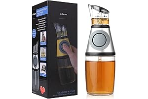 600ml Glass Olive Oil Bottle with Precise Measured Dispenser