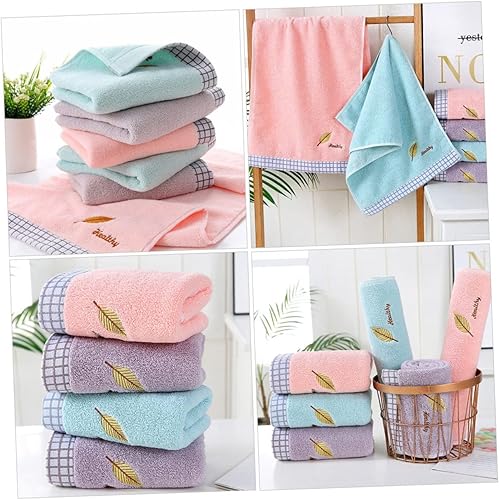 Miniatura 6 de UPKOCH Toalla de cara bordada Toallas decorativas Toalla de baño de microfibra Toallas de baño decorativas Toallas de cocina Toallas de cocina