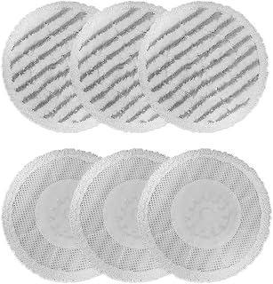 Replacement Steam Mop Pads for Shark S6002UK Steam Mop, Reusable Steam & Scrub All-in-One Cleaning Pads, Scrubbing and Sanitizing Rotating Power Pads for All sealed hard floors