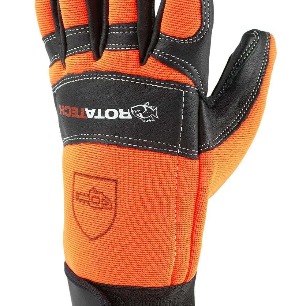 Rotatech Chainsaw Safety Gloves - Premium Quality - Class 1 - S to L (Size 10 / Large), Black, L (Pack of 1) - Image 3