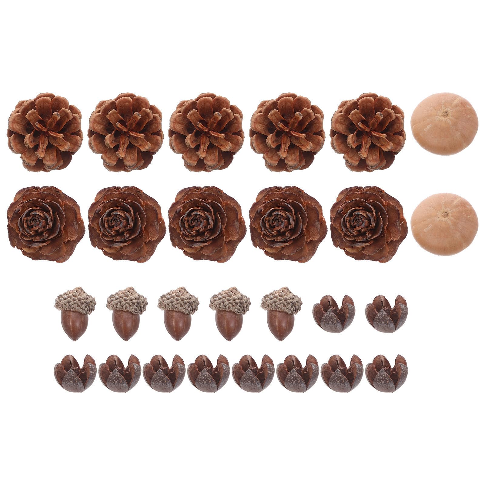 5 Sets Kleine Kiefernzapfen Dekoration für Kranzbasteln,