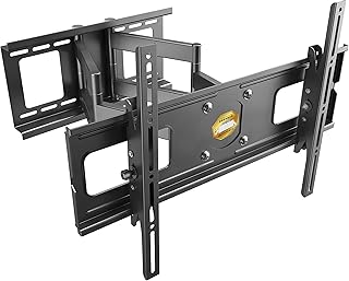 RICOO TV Wall Mount R06 40-75 Inches (102-191 cm) TV Bracket Swivel Tilting Universal TV Stand VESA 300 x 200 – 600 x 400 cm Black