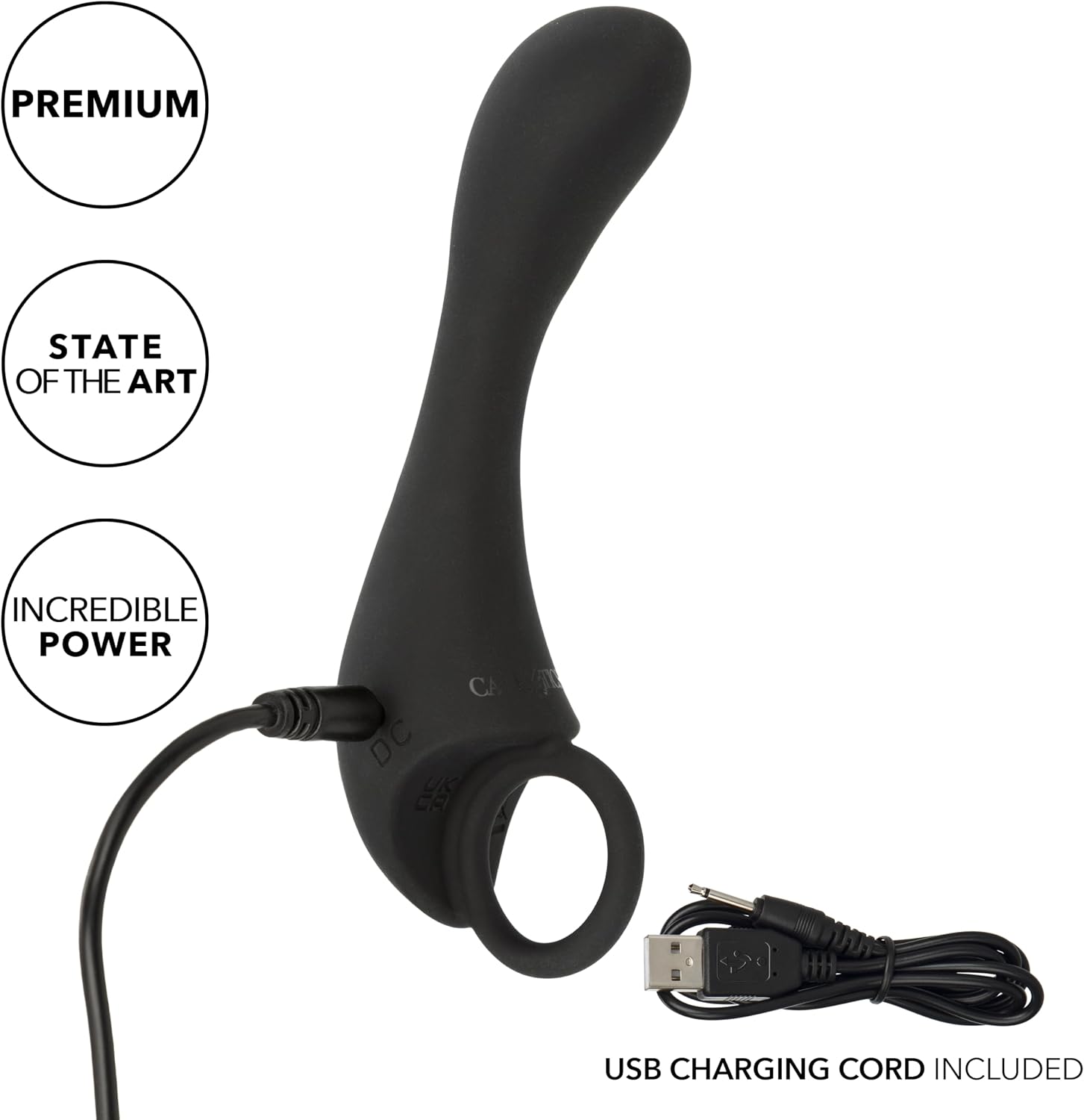 CalExotics Dr. Joel Kaplan Rechargeable Prostate Locator Vibrating Stimulator for Anal Training Black - SE-5666-05-3