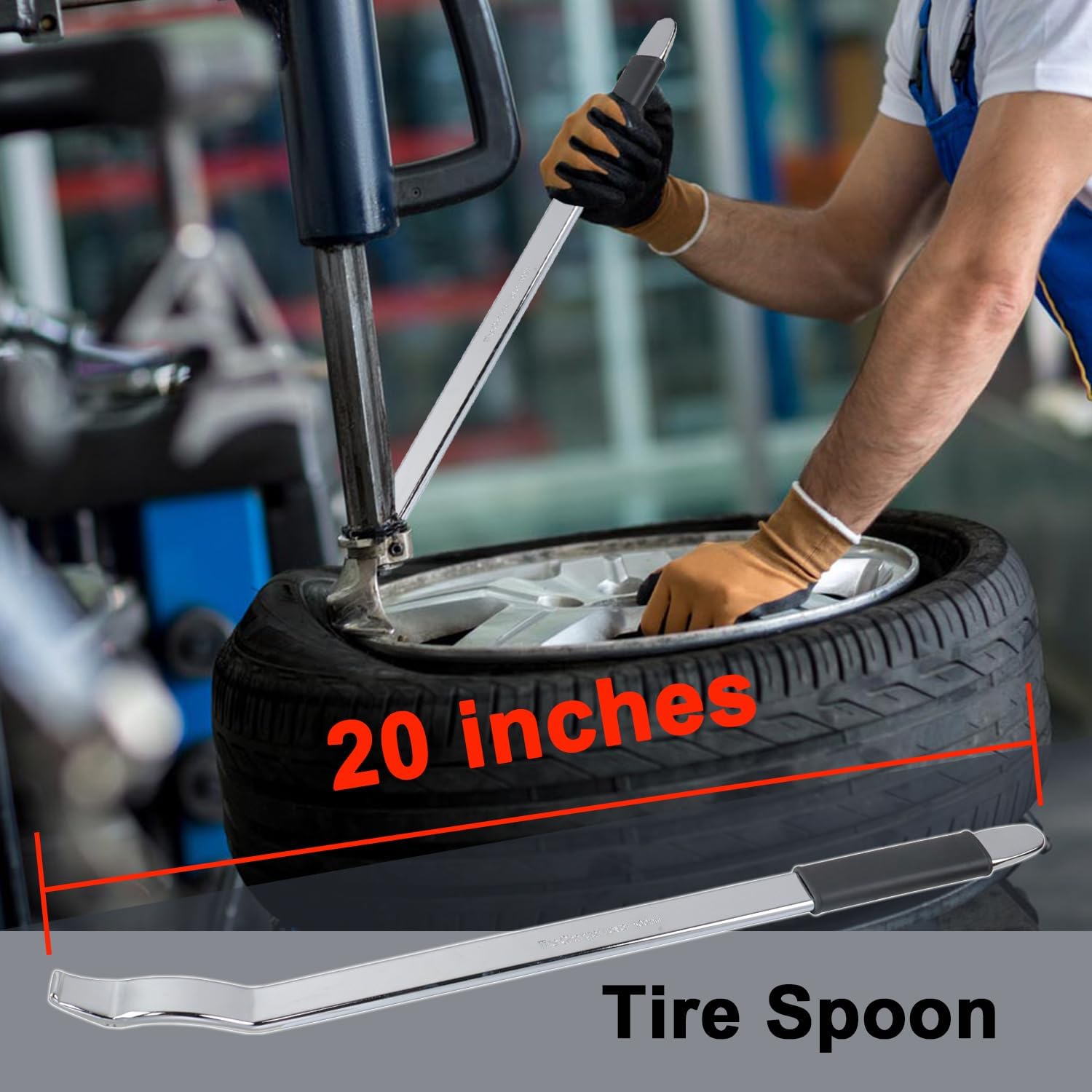 Bead Lifting Tool Tire Spoon for Car Tires, Tire Mounting and Demounting Tool for Coats Tire Changer Machine Tire Iron Spoon