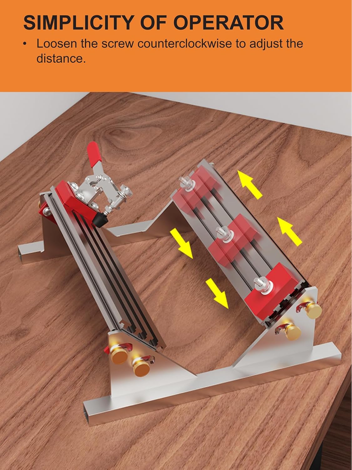 Drawer Jig Locator, 1/2"‑16" Adjustable Spline Clamp, Milling Table Saw Drawer Clamp Locator with 4 Flip Limiters, Drawer Clip Positioner for Right Angle Design Assists