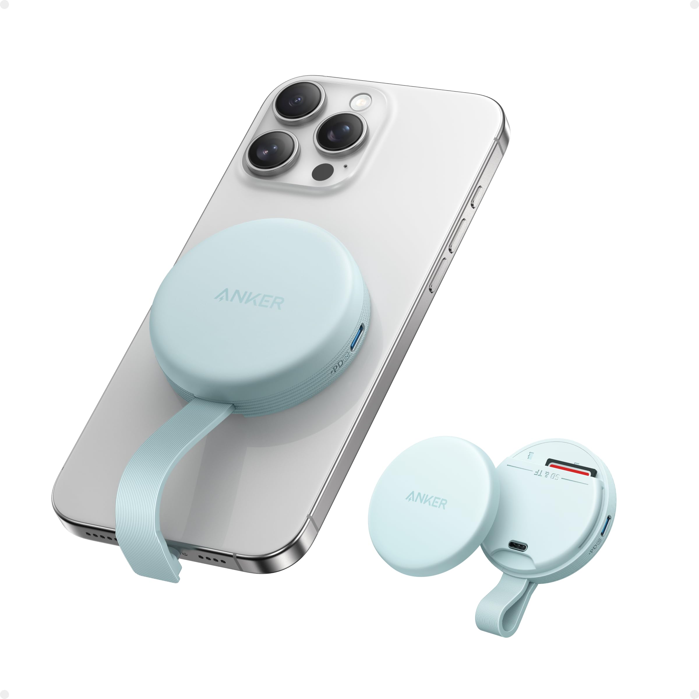 Anker MagGo USB-C Adapter Magnetischer SD-Kartenleser