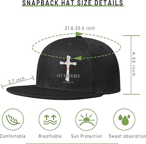 Miniatura 2 de Tijeyi Flat Bill Sombreros para hombres Snapback Skull Sombreros Negro Sombrero para Adolescentes Niños Gorras de Skateboard Sombreros Gorra de
