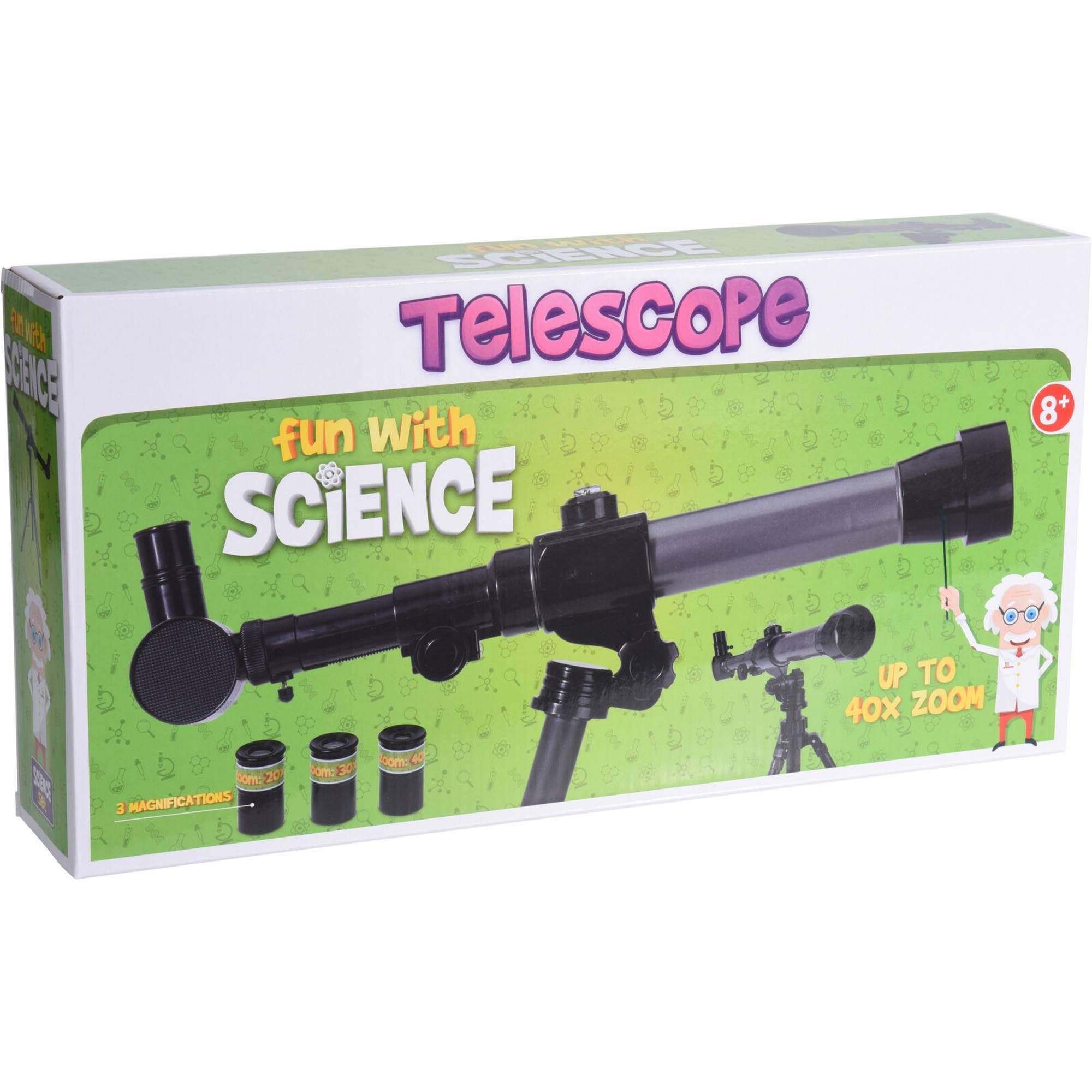 Telescopio de 54x6x65cm con 3 Fuerzas cambiables (20X, 30X, 40X)