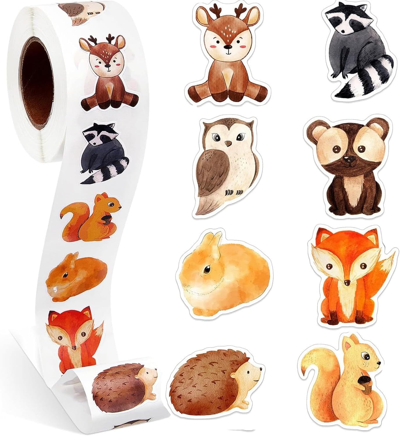 Stickers- Stickers Kinderen- Beloningsstickers-ideaal Voor Het Belonen Op School Of Thuis  Stickers Dieren 500 Stickers Op Rol 8720589161207