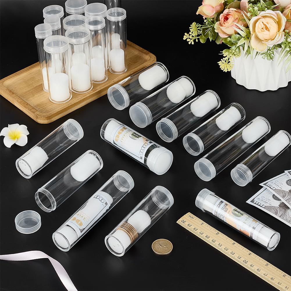 FINGERINSPIRE 24Pcs Clear Plastic Coin Tubes - Image 4