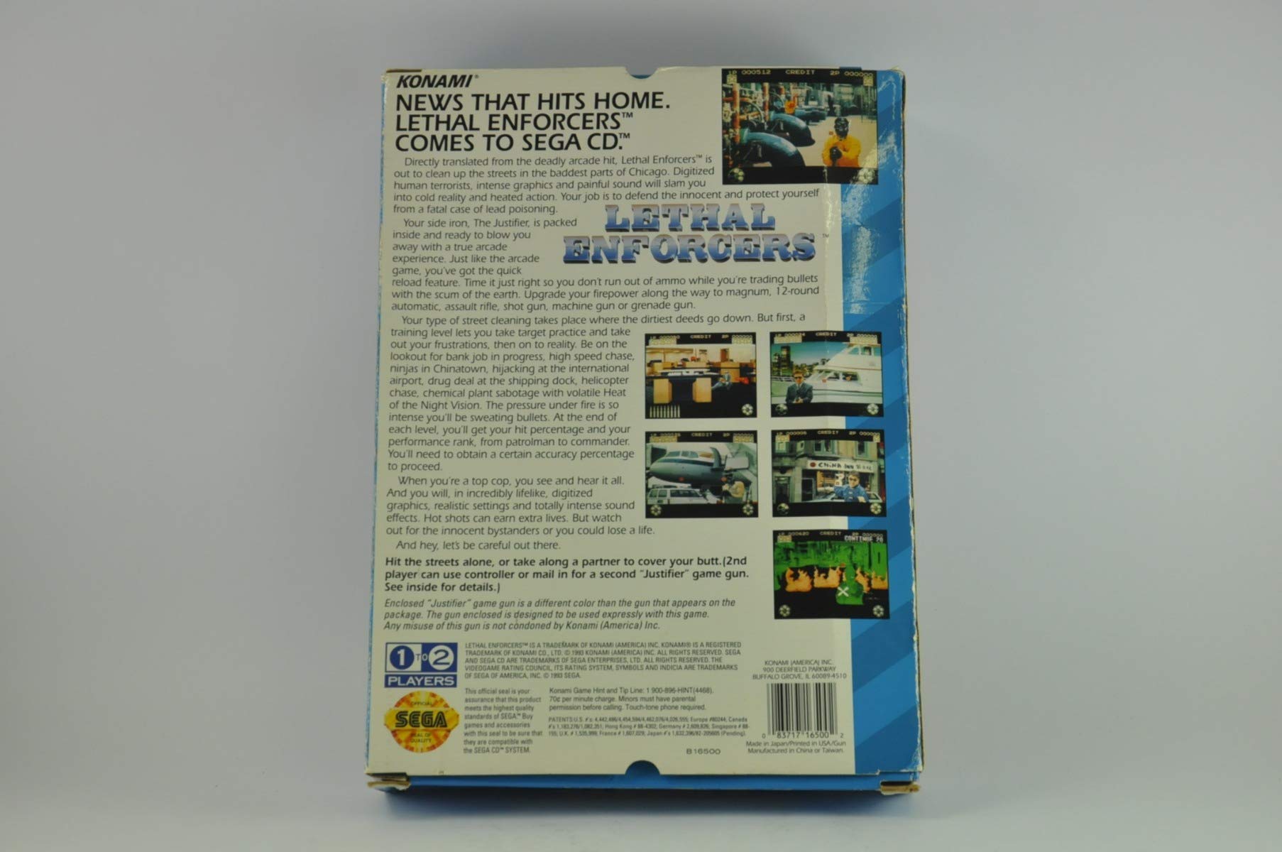 Lethal Enforcers Box - Sega CD - US