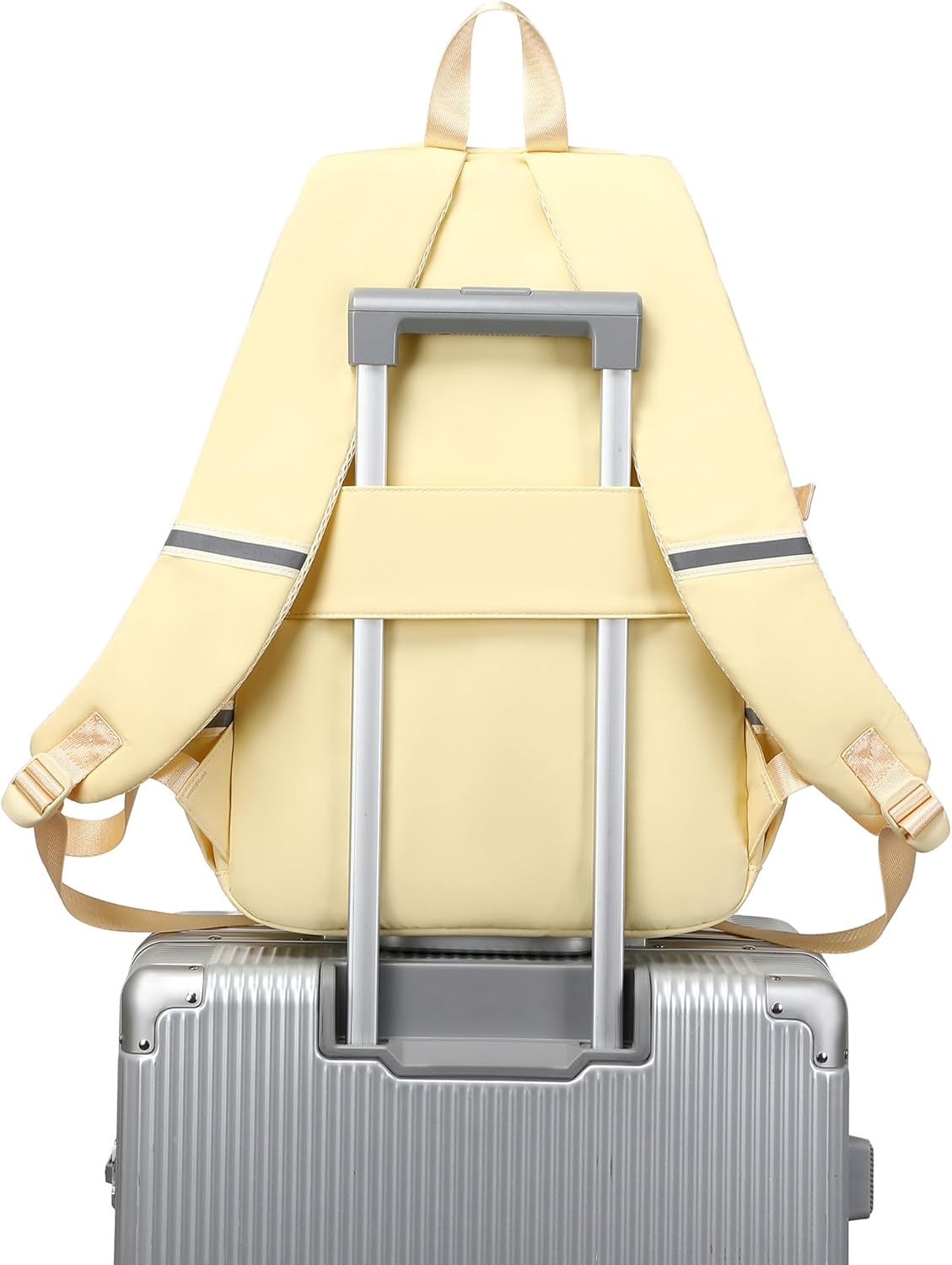 abshoo Big Student Laptop Backpack For College Women Middle High School Teen Girls Bookbag Travel Daypack (Cream) - Image 6