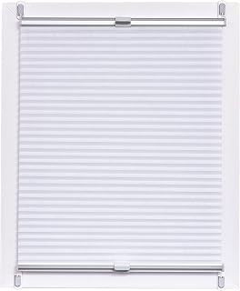 Sunlines Made in Germany, Tageslicht, Klemmfix, Weiss, silbergraue Schiene, 70 x 150 Wabenplissee, Stoff, 70 x 150cm