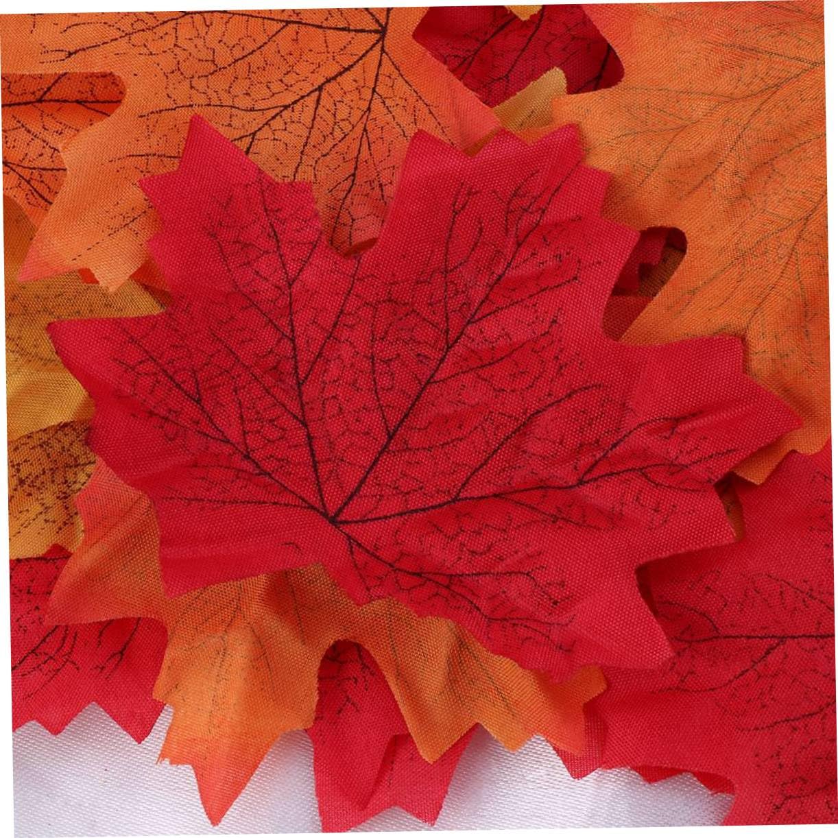 Abaodam 3 Set Di Foglie Di Acero Artificiali Autunno Autunno Decorazione Versatile Per Matrimoni Festa Banchetto Negozi Foglia Di Acero Decorazione 300 Pezzi * 3