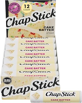 ChapStick Cake Batter Lip Balm, Bulk 12-Pack
