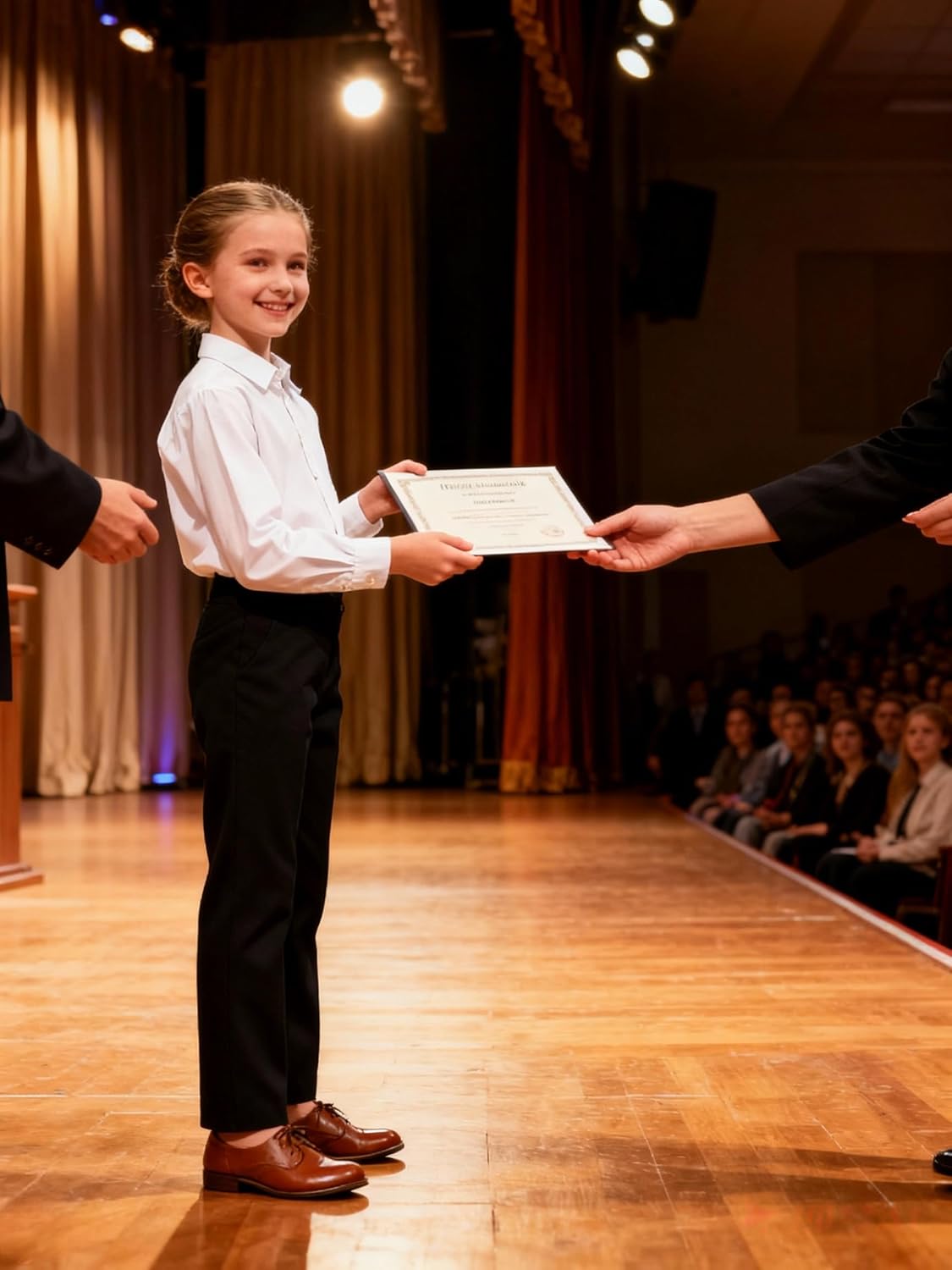 Bienzoe Girls School Uniform Pant: Kids Adjustable Waist Durable Straight Leg Dress Trouser - Image 3