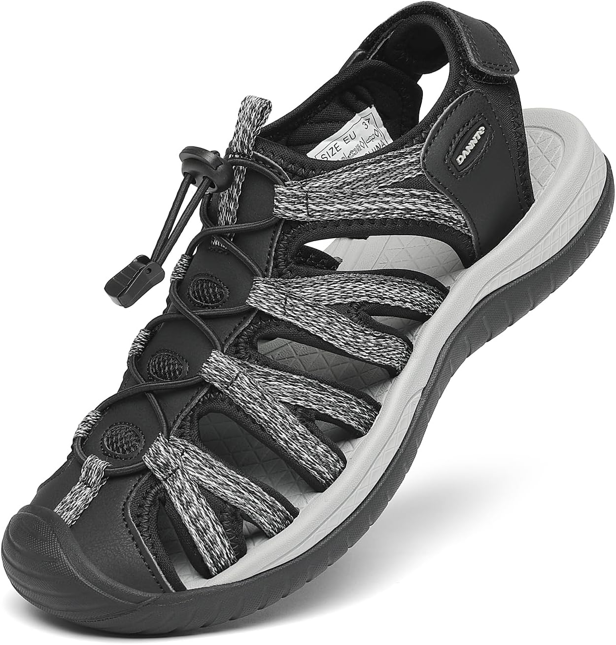 Dannto Women's Closed Toe Hiking Sandals Walking Water Sandal Comfort Athletic Sport Outdoor Sandals