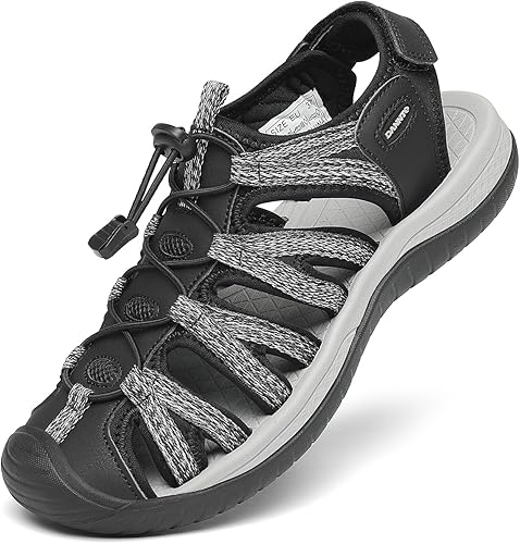 Sandalias de senderismo cerradas de Dannto Sandalias de agua para caminar Sandalia Confort Sport Athletic Sandalias al aire libre Tamaño 8