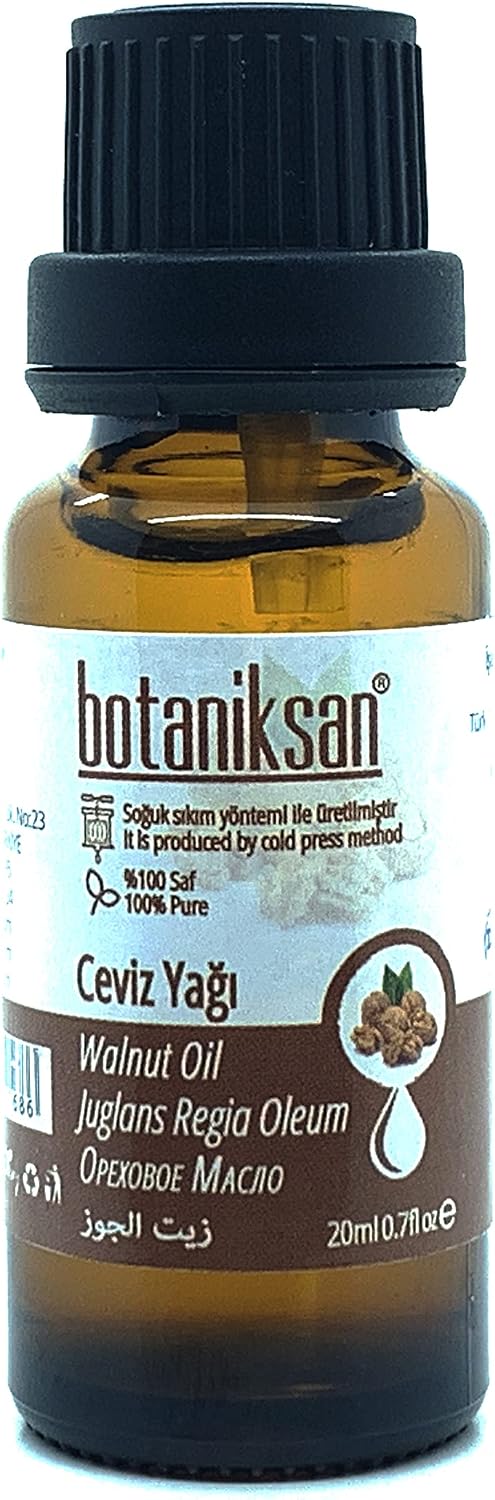 Botaniksan Ceviz Yağı 20ML Soğuk Sıkım, Saf, Doğal, Katkısız