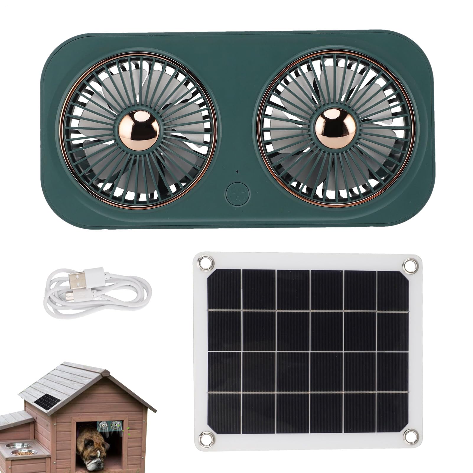 Ventilateurs solaires pour la maison | Ventilateur d'échappement pour poulailler, avec batterie, économe en énergie, portable, résistant aux intempéries, pour serre, abri de jardin, grange