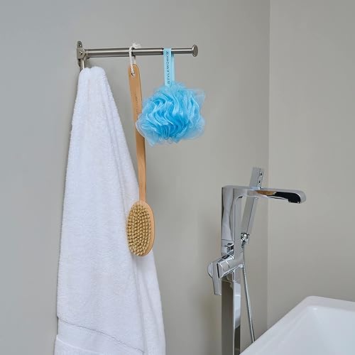 Miniatura 2 de Franklin Brass Extend-a-Hook - Gancho ovalado (paquete de 1) Gancho de pared expandible blanco puro, plegable, de 2 a 12 pies de longitud ajustable