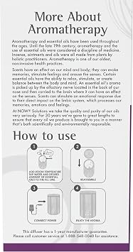 NOW Solutions, Real Bamboo Ultrasonic Aromatherapy Oil Diffuser