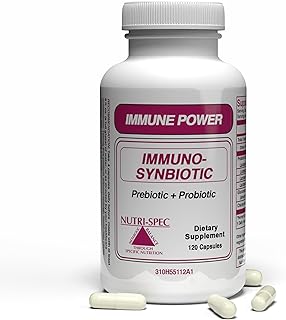 Immune Power - Immuno-Synbiotics Probiotics & Prebiotic for Women & Men - with Lactobacillus gasseri, rhamnosus, paracasei - Great for Immune-Related Inflammatory Conditions - 120 Caps