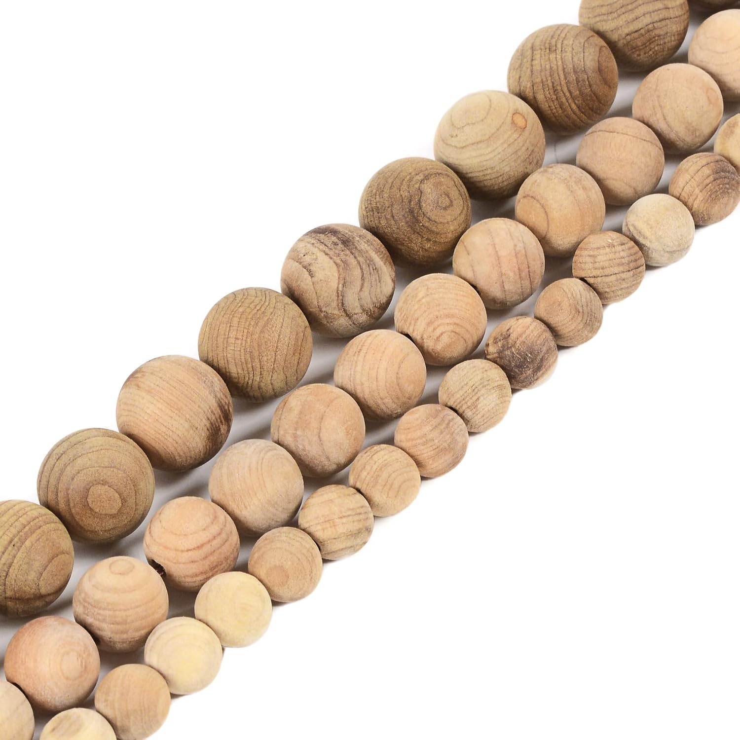 Petrified Wood Fossil 6mm Gemstone Round Loose Strand Beads for DIY Necklace Bracelet Jewelry Making 15 Inch - Image 9