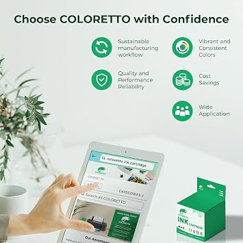 COLORETTO 901 XL Ink Cartridge Black for HP Officejet J4624 J4500 J4524 | J4540 J4560 J4580 J4600 J4550 J4660 J4680C g510a High Yield Printer Ink 901 Replacement