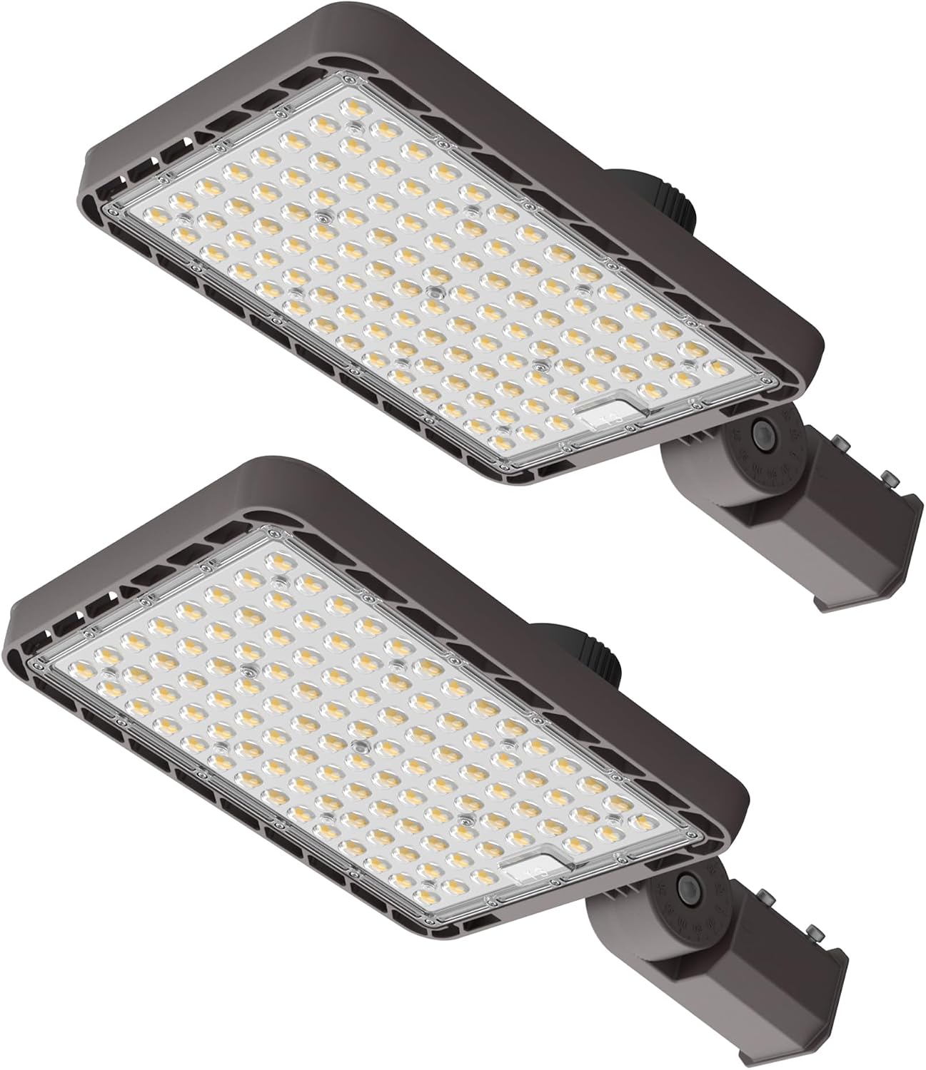 LED Parking Lot Light, 150LM/W 5000K Shoebox Light with Removable Driver and Photocell, IP65 Waterproof, 10KV Surge Protection for Street Yard Warehouse (240W-2P)