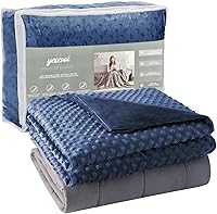 Vista 58 de Yescool - Manta con peso para adultos (20 libras, 60 x 80 pulgadas, rojo), manta gruesa pesada para cama tamaño Queen/Full para dormir, perfecta
