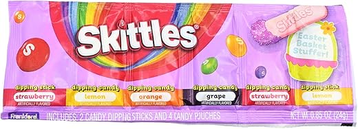 Frankford Skittles Easter Dig N Dips Strip Candy Review — Fruity .85oz Treat
