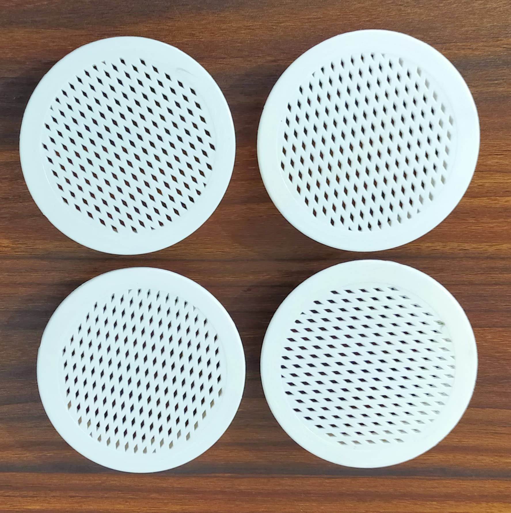 Spicado Traders Round Wall Air Hole Closer / Circle Air Cowl / Air Vent Grille Cover Ducting / Mosquito Net / Dust Controller White ( 1.5 Inch ) - Pack of - 4 (B09SBHC23S) Amazon Price History, Amazon Price Tracker