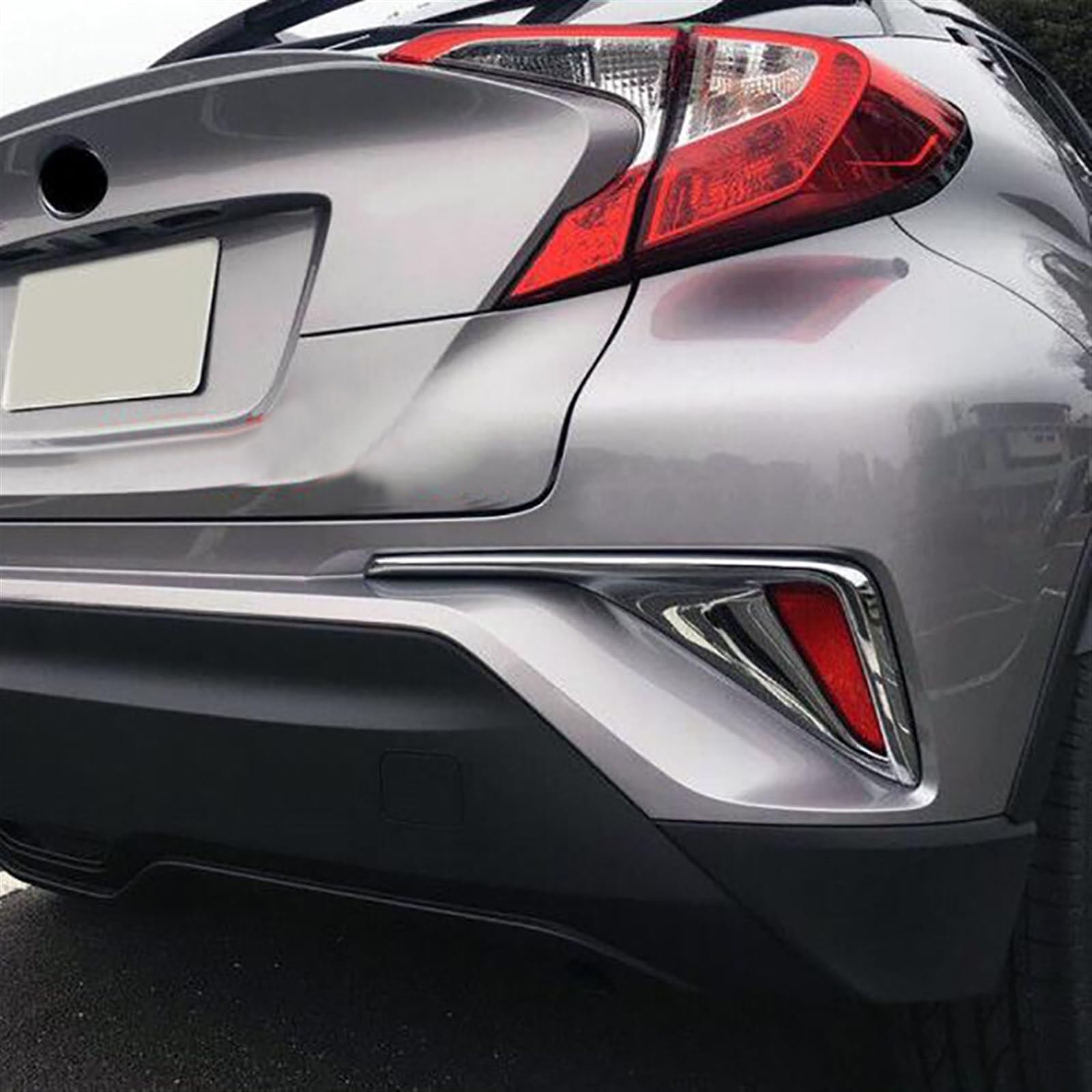 2 SZTUKI, dla TOYOTY, C-HR CHR 2016-2017 2018, chromowany