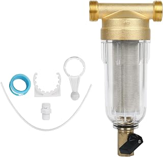 Wasserfilter Wiederverwendbare 1/2 Zoll Wasser Filter Vorfilter Sedimentfilter, Wasserhahn Ersatzfilter zur Brunnenwasserfilter Trinkwasser, Filterkombination