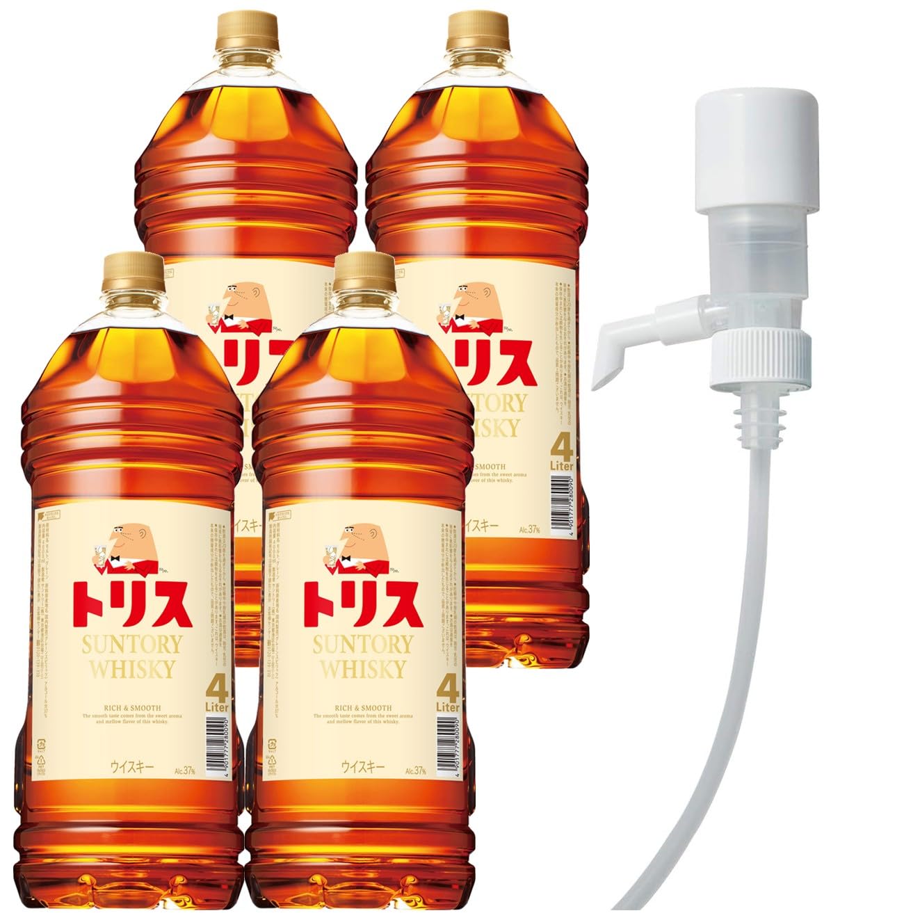 Amazon.co.jp: 【セット買い】トリス ウイスキー 4000ml×4本 & ワン