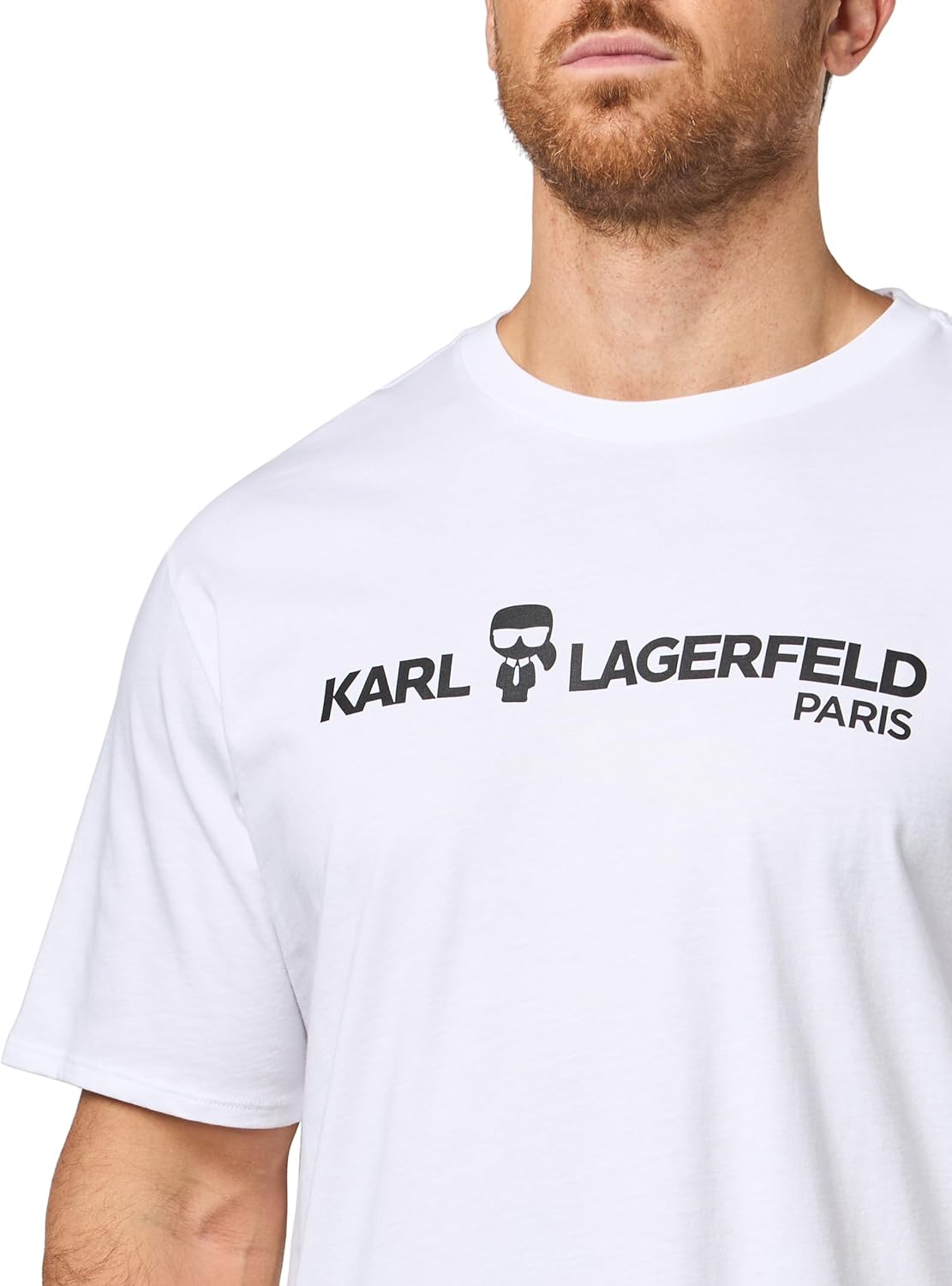 Karl Lagerfeld Mens Short Sleeve Karl Logo Graphic Easy Dressing T-Shirt - Image 3