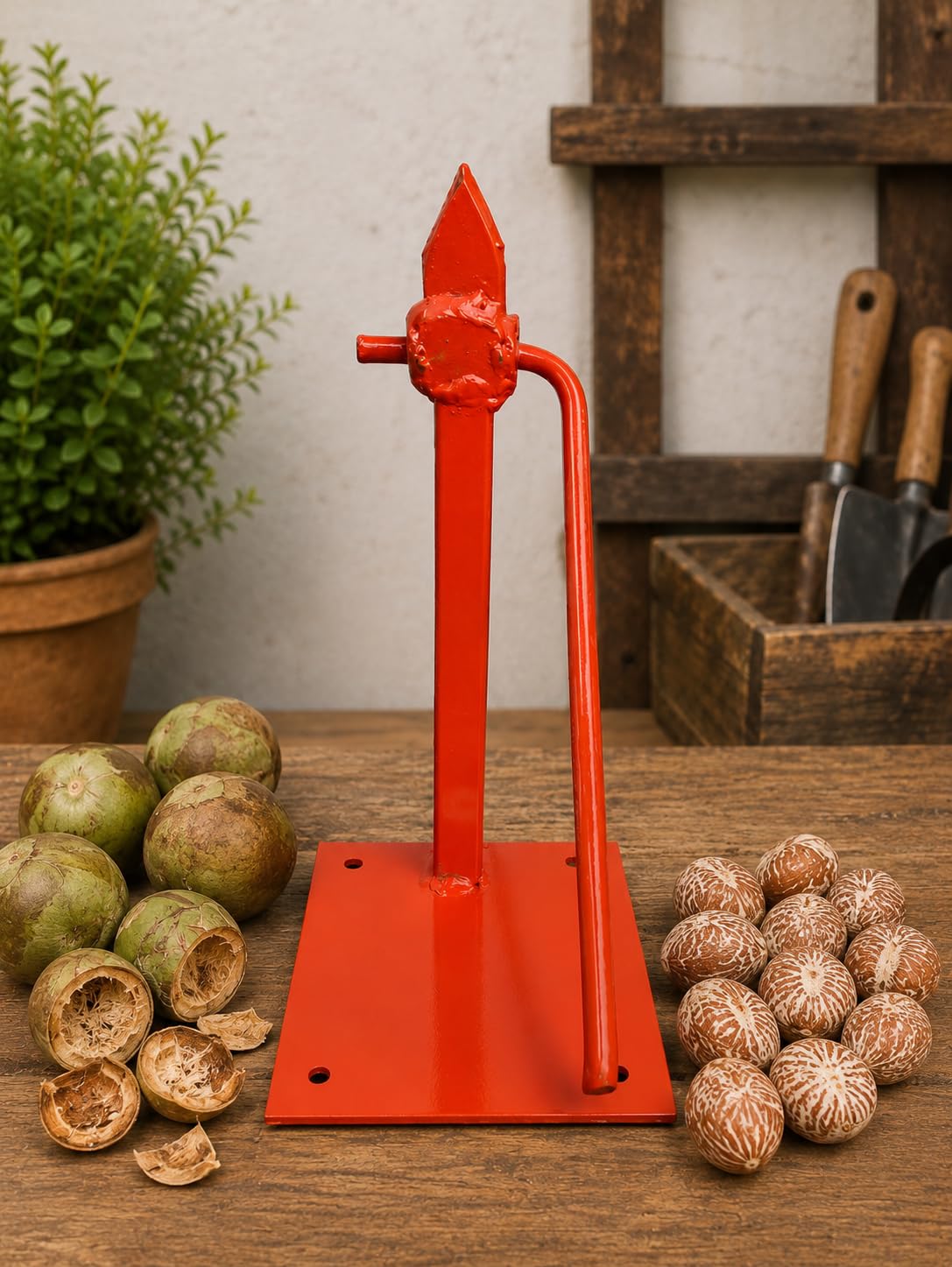 Heavy Duty Hand Operated Adakka (Areca Nut) Dehusker Tool | Supari & Pakku Husk Remover | Steel Manual Dehusking Tool | Easy to Mount on Any Stable Surface-image-42