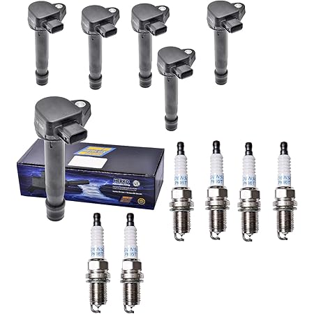 Ikasus Set Of 6 UF603 Ignition Coil Pack And Spark Plug 97390 Compatible With Hon-da - Foto 9